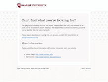 Tablet Screenshot of hamlineinfo.org